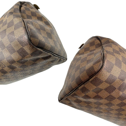 angoli Bauletto Speedy 35 LV in canvas Damier Ébène, di lusso, originale, ottime condizioni 