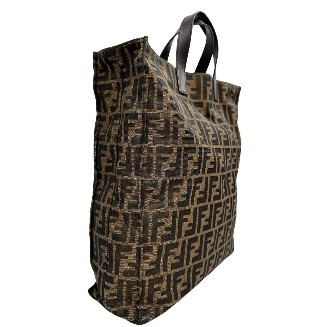 Sac Plat Fendi Zucca tabacco