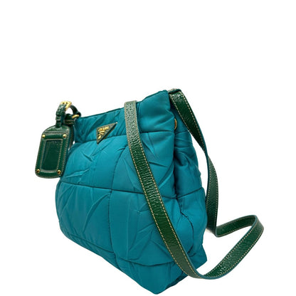 Tracolla Prada nylon turchese