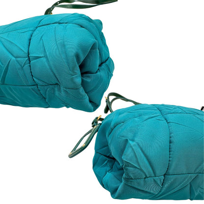 Tracolla Prada nylon turchese