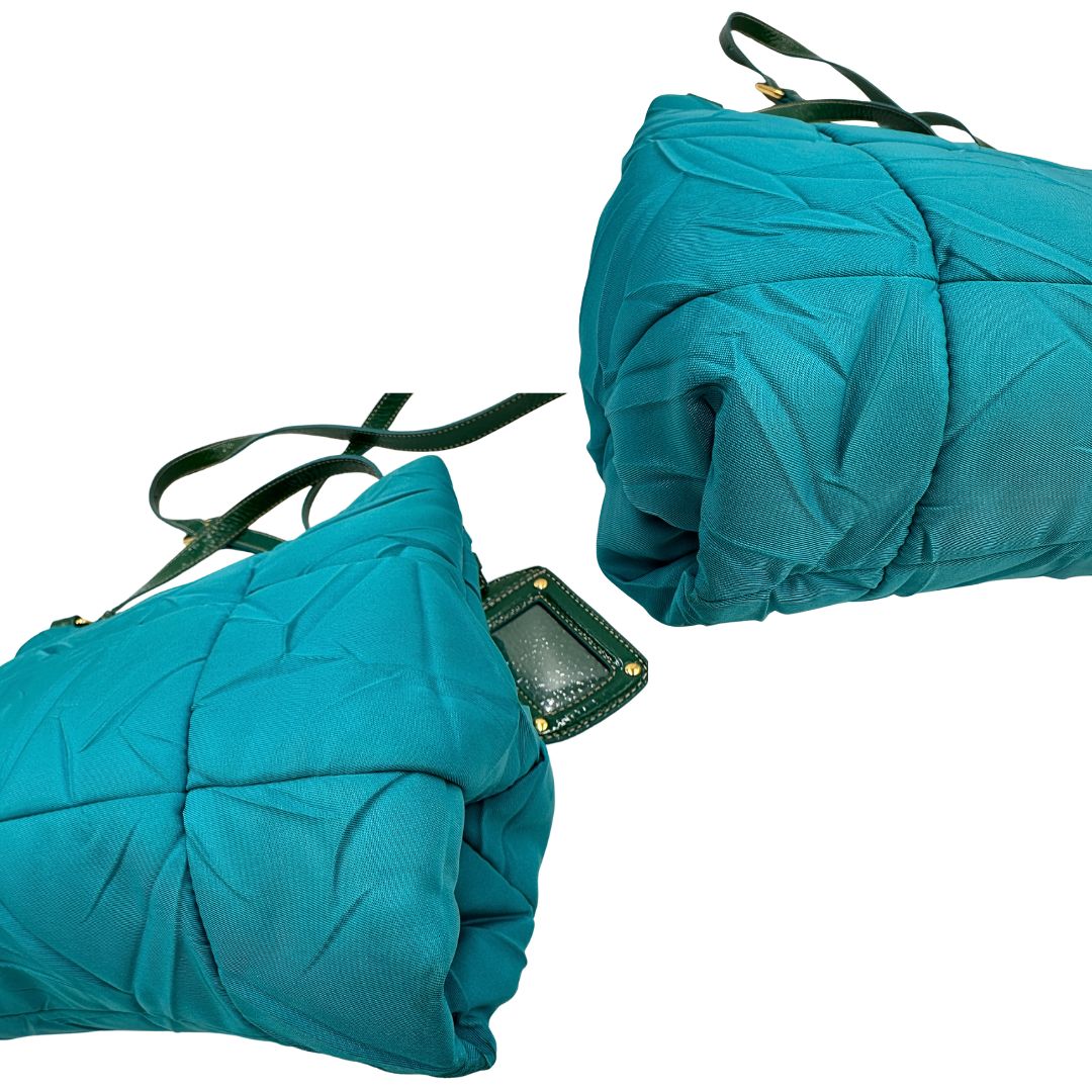 Tracolla Prada nylon turchese