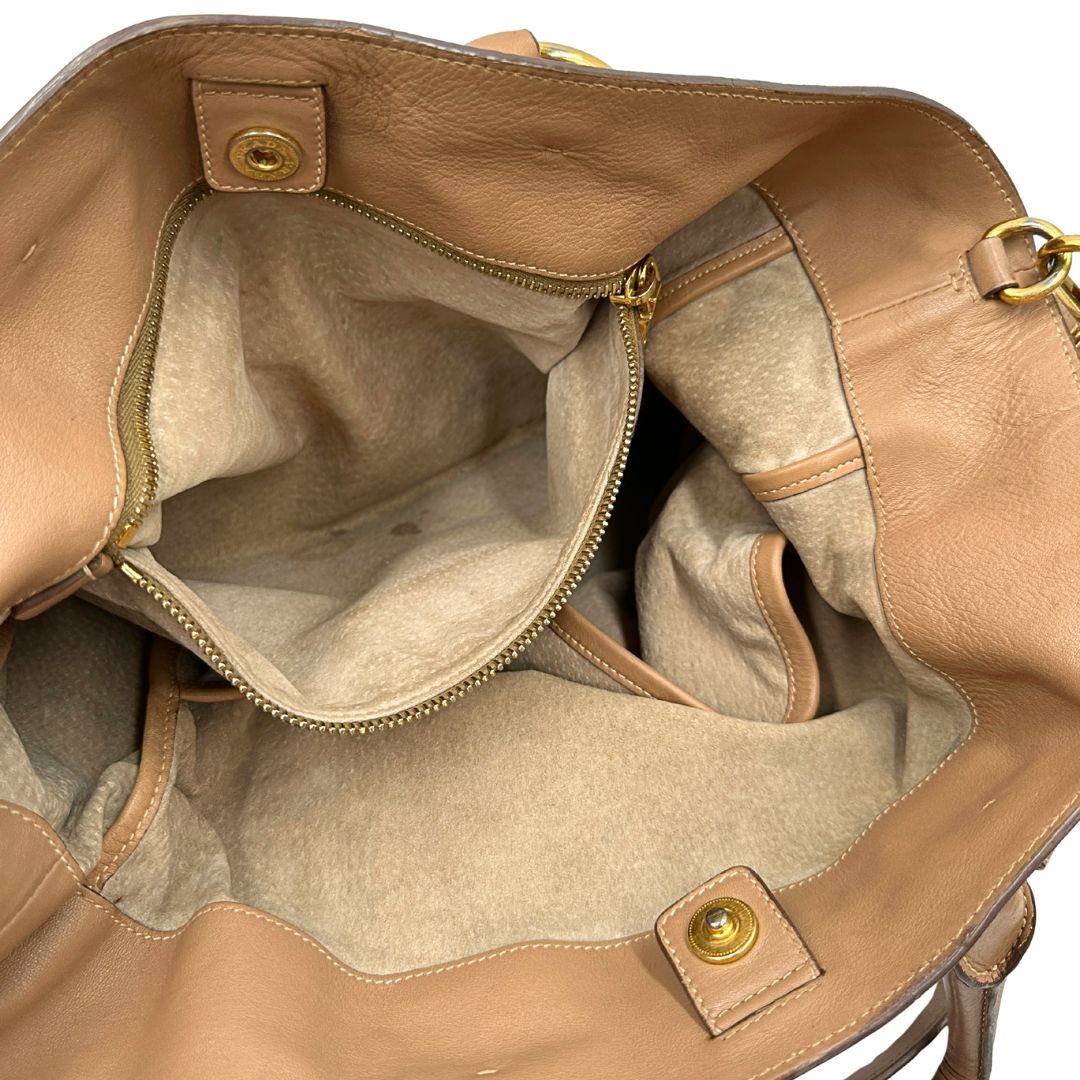Tote Prada caramello