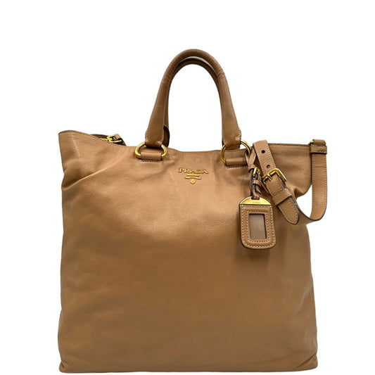 Tote Prada caramello