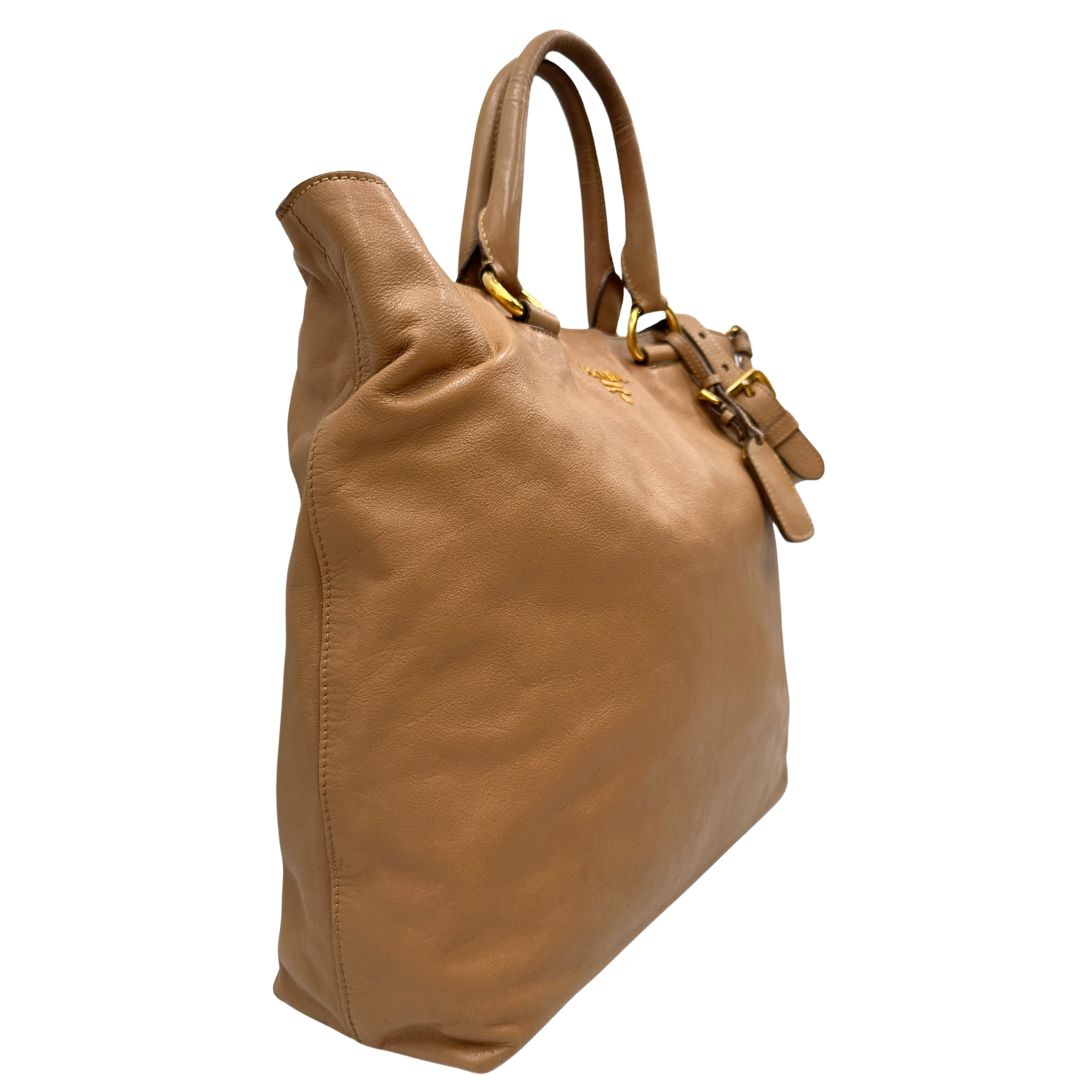 Tote Prada caramello