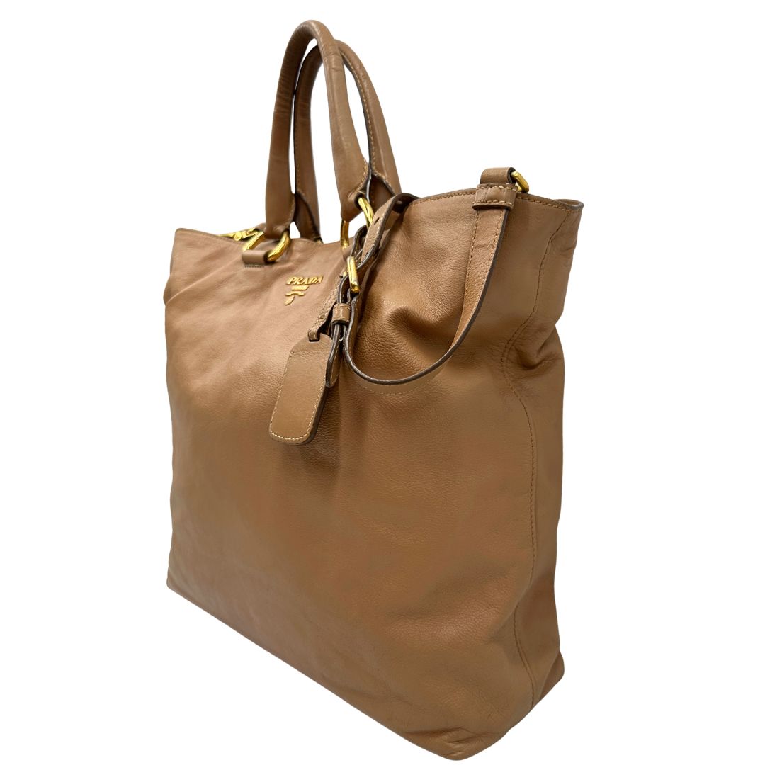 Tote Prada caramello
