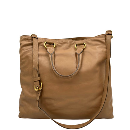 Tote Prada caramello