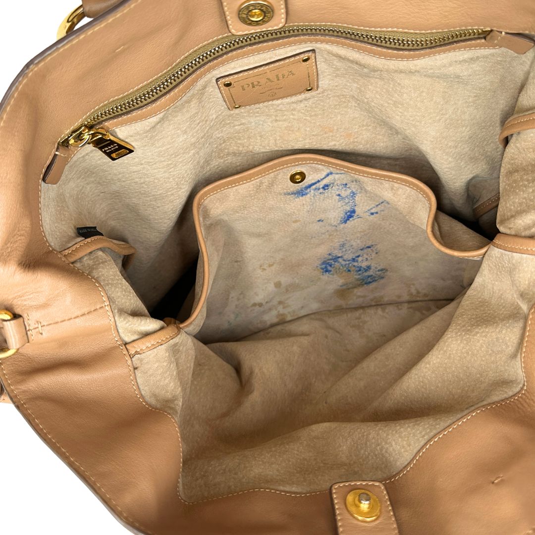 Tote Prada caramello