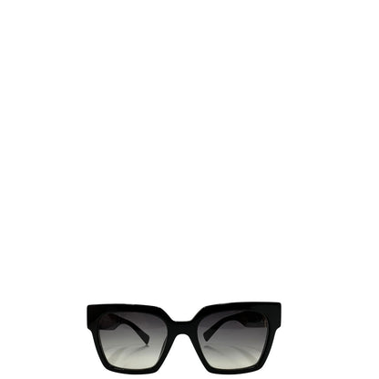 Occhiali da sole Miu Miu in acetato nero con hardware dorato. Originale, usati, di lusso, in ottyime condizioni.
