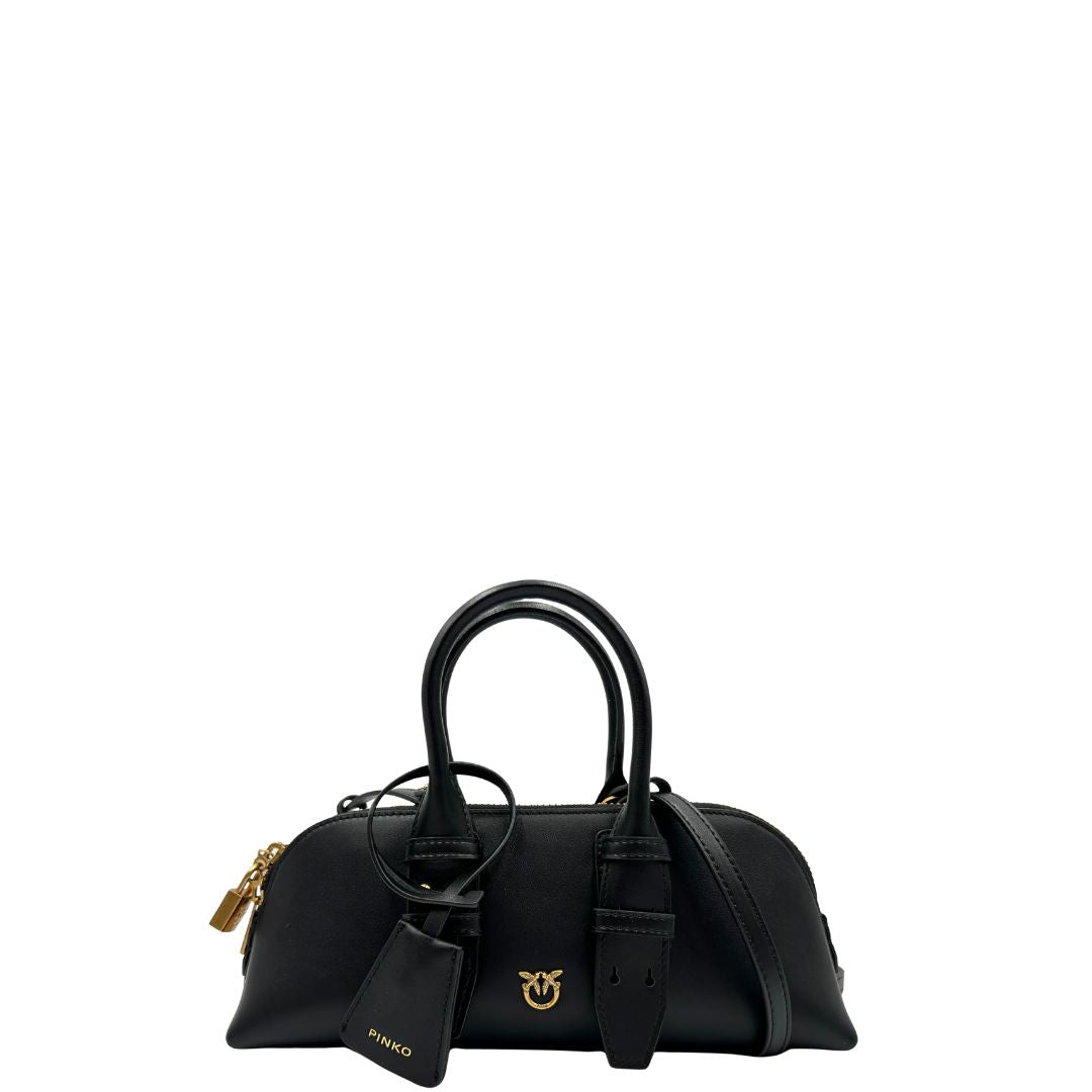 Borsa Pinko Bowling Escape piccola nera