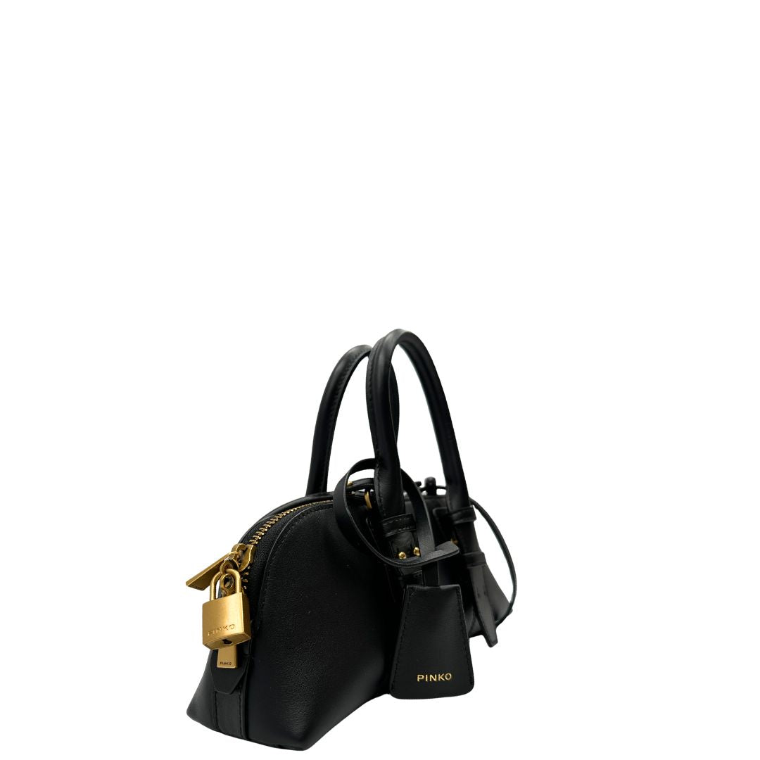 Borsa Pinko Bowling Escape piccola nera