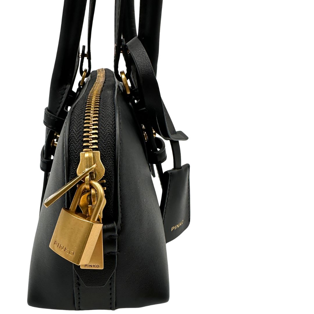 Borsa Pinko Bowling Escape piccola nera