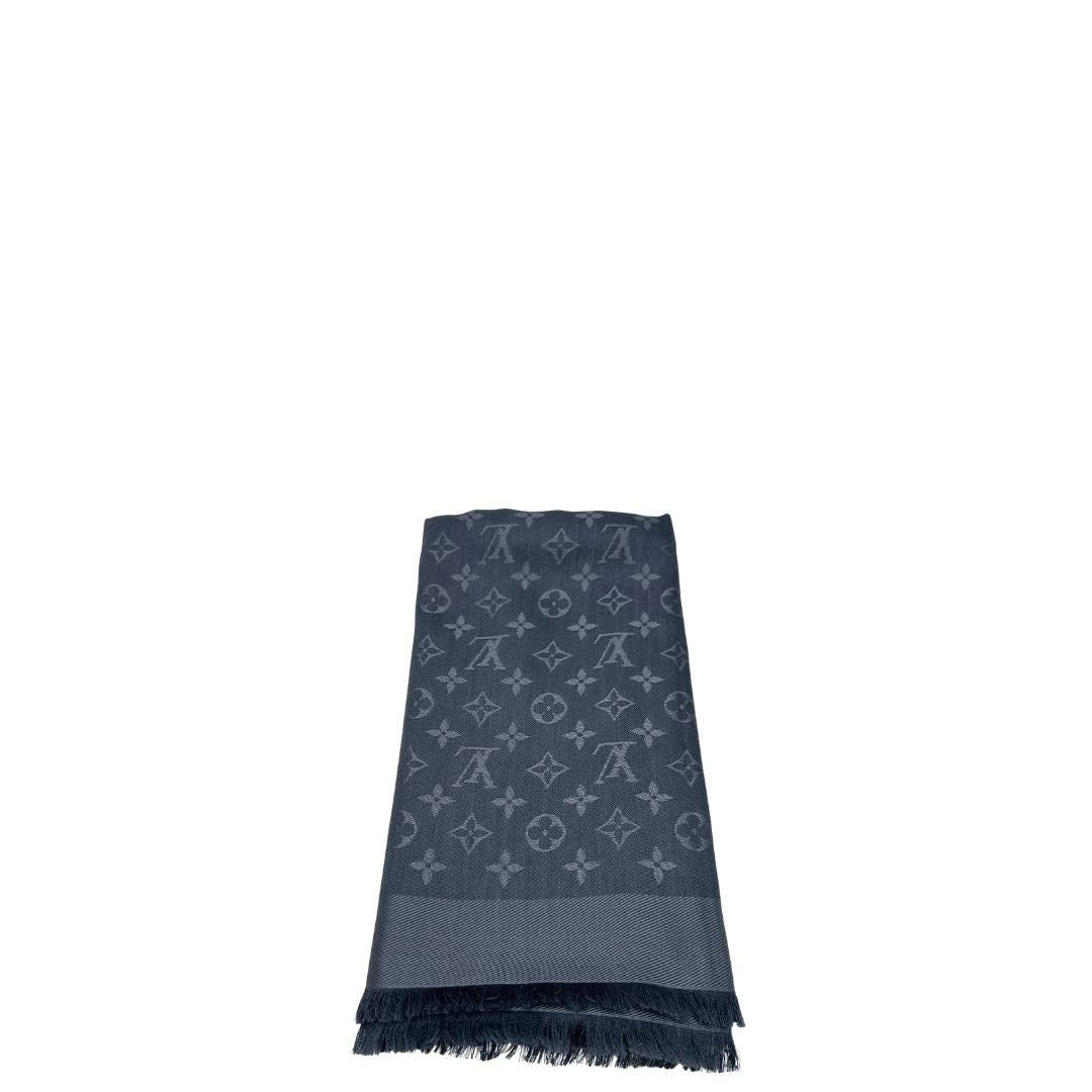 Stola Louis Vuitton monogram blu