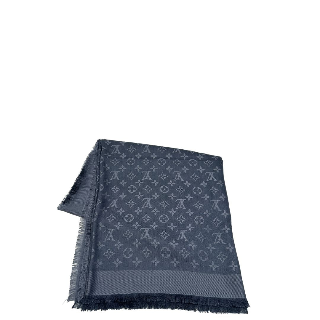Stola Louis Vuitton monogram blu