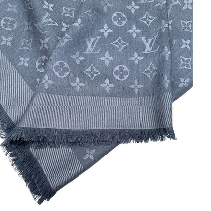 Stola Louis Vuitton monogram blu