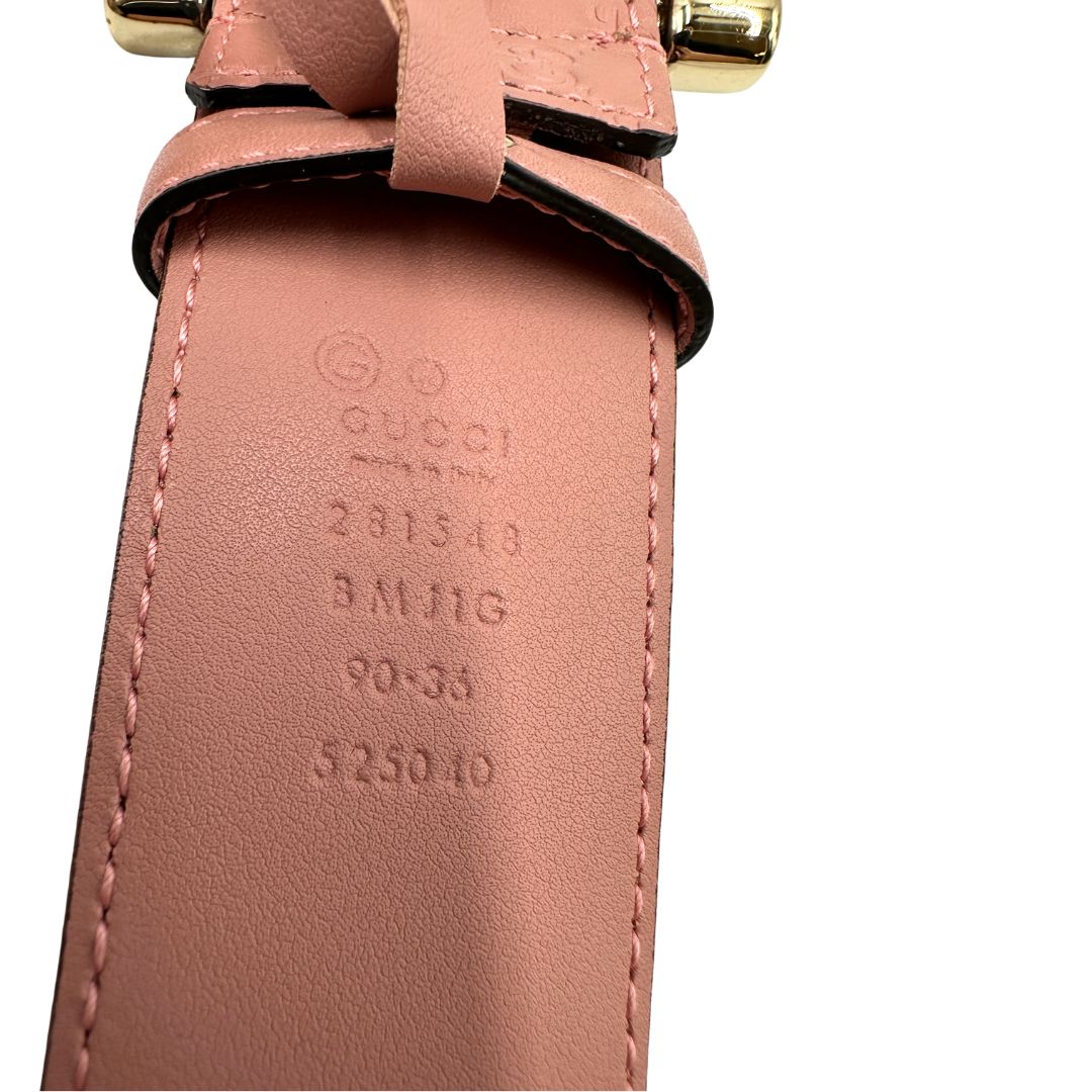 Cintura Gucci GG rosa TG. 44