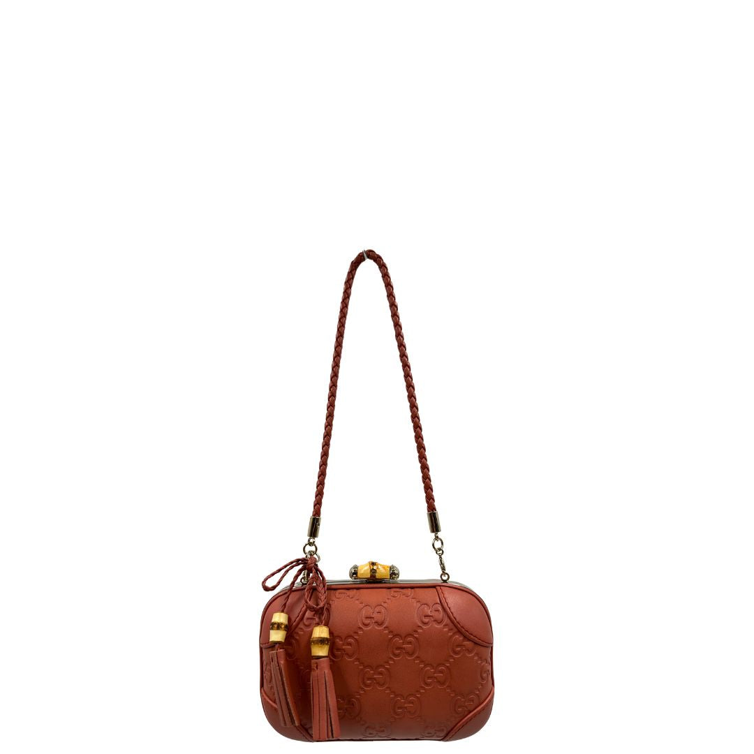 Gucci Microguccissima Bamboo Tassel Camera Bag