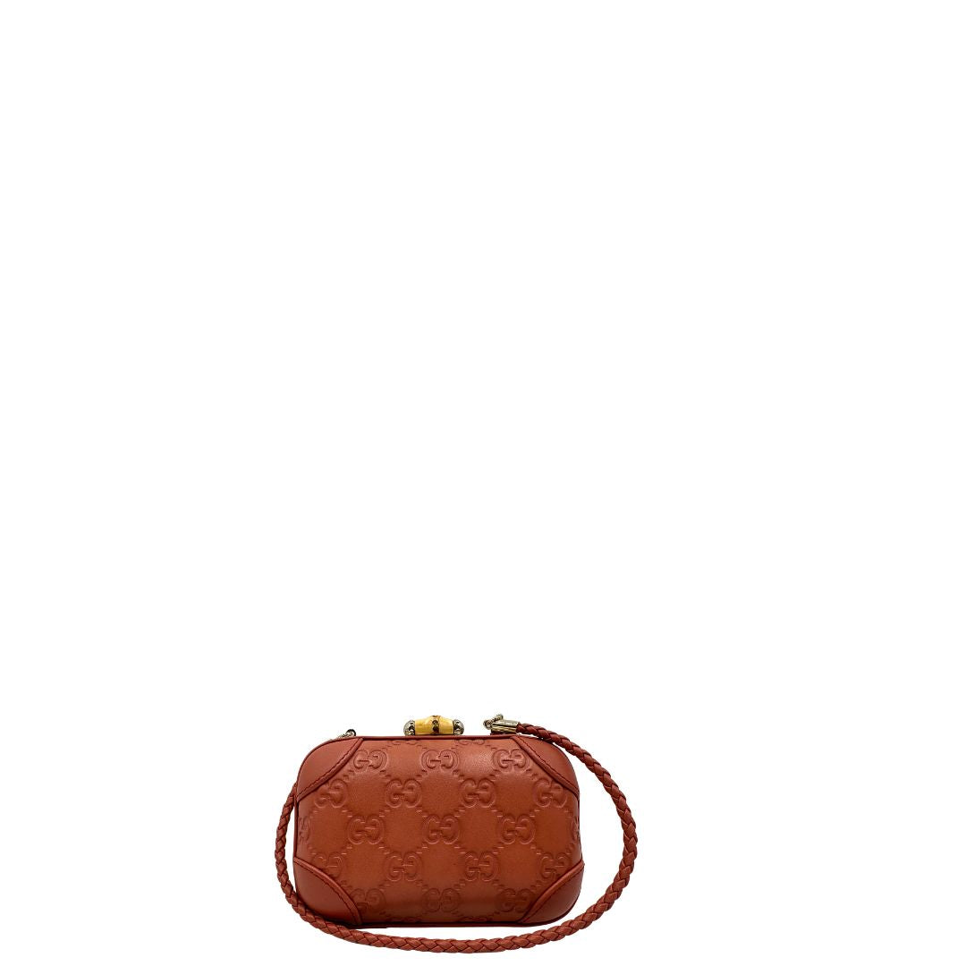 Gucci Microguccissima Bamboo Tassel Camera Bag
