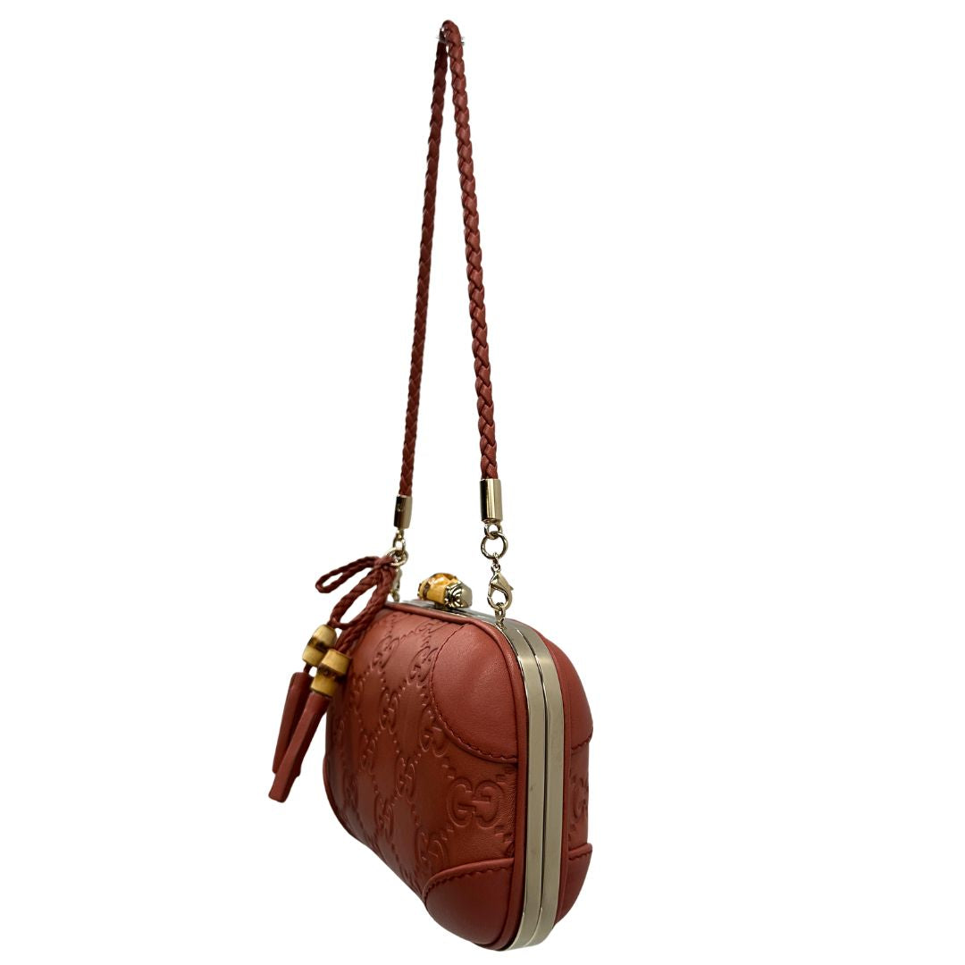 Gucci Microguccissima Bamboo Tassel Camera Bag