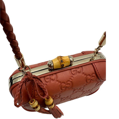 Gucci Microguccissima Bamboo Tassel Camera Bag