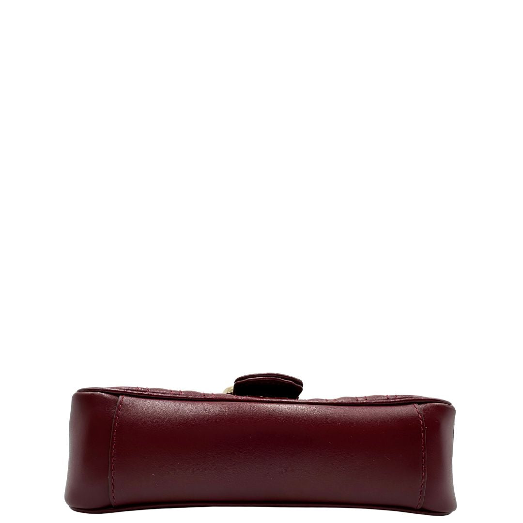 Borsa Gucci Marmont misura piccola bordeaux