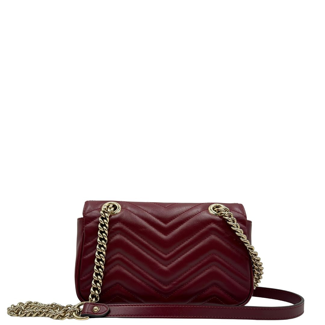 Borsa Gucci Marmont misura piccola bordeaux