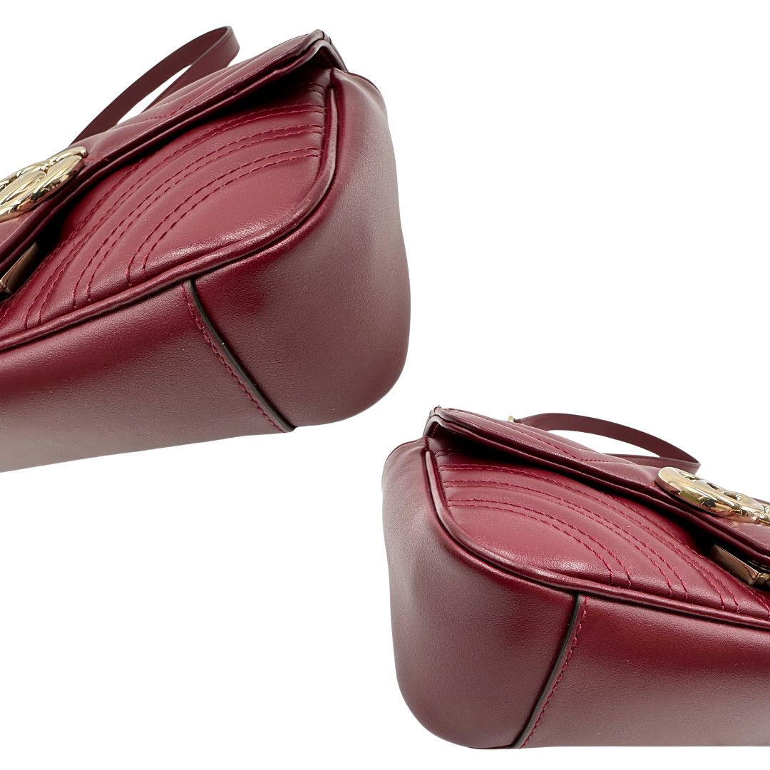 Borsa Gucci Marmont misura piccola bordeaux