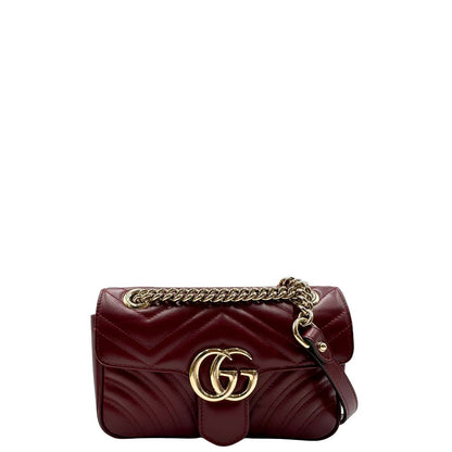 Borsa Gucci Marmont misura piccola bordeaux