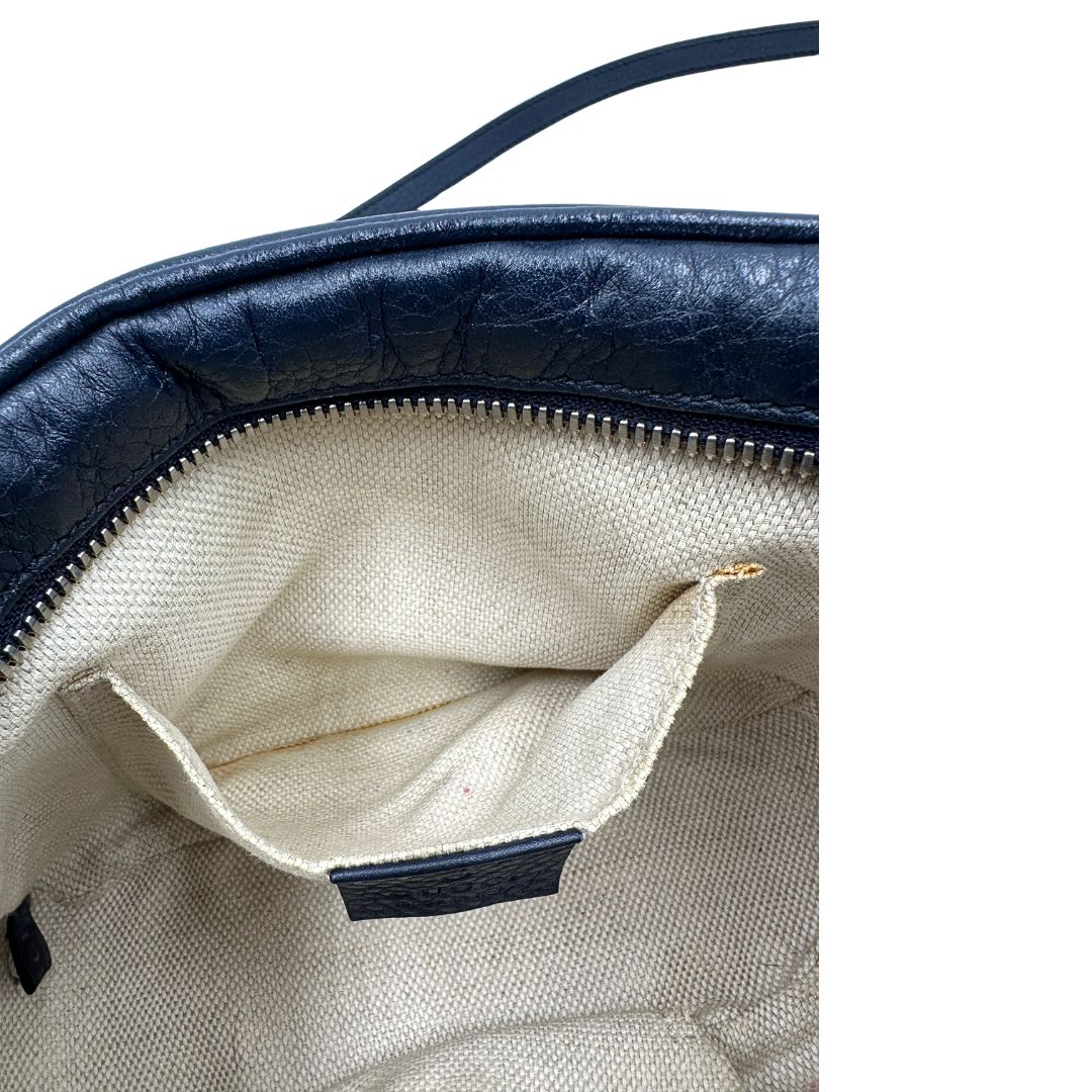 Borsa Gucci Soho blu notte