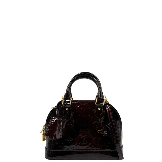 Borsa Alma BB Vernis Louis Vuitton amaranto