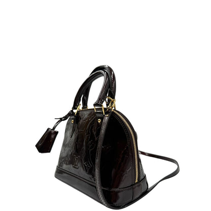 Borsa Alma BB Vernis Louis Vuitton amaranto