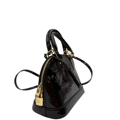 Borsa Alma BB Vernis Louis Vuitton amaranto