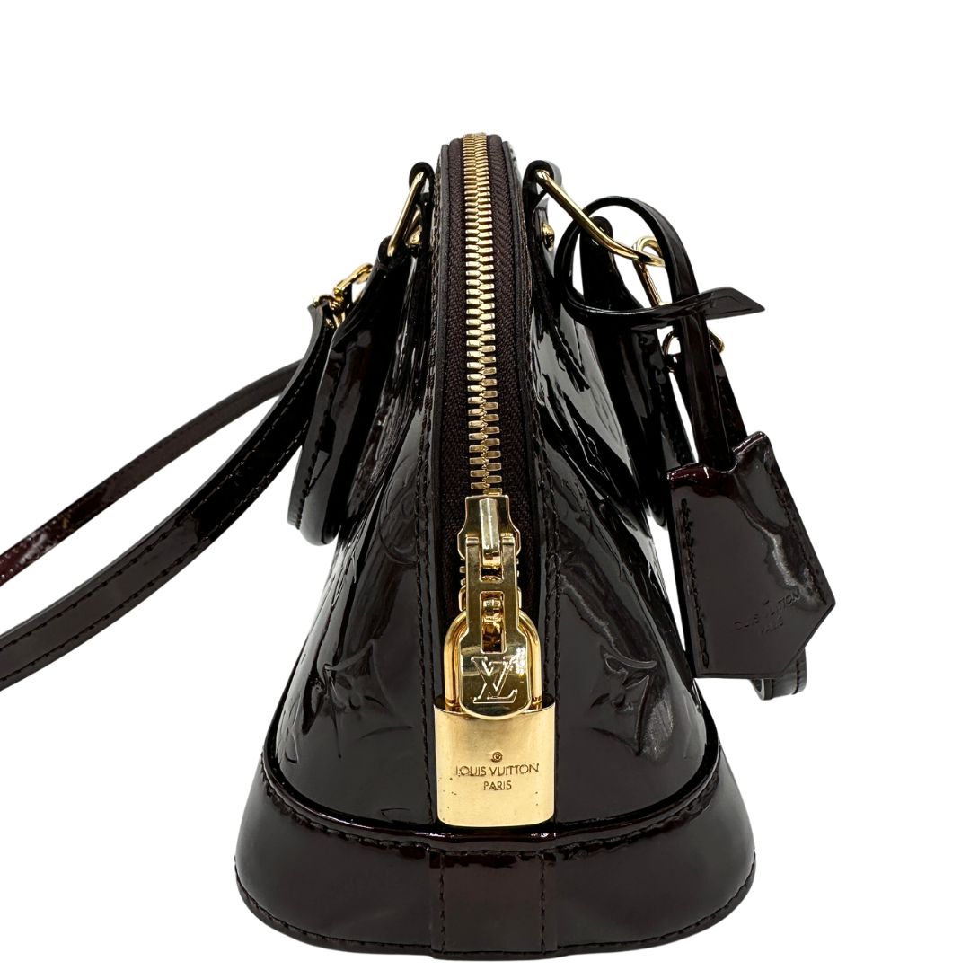 Borsa Alma BB Vernis Louis Vuitton amaranto