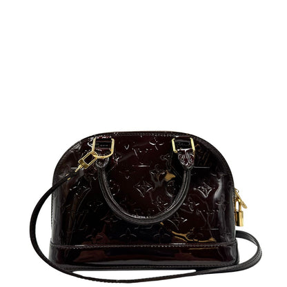 Borsa Alma BB Vernis Louis Vuitton amaranto