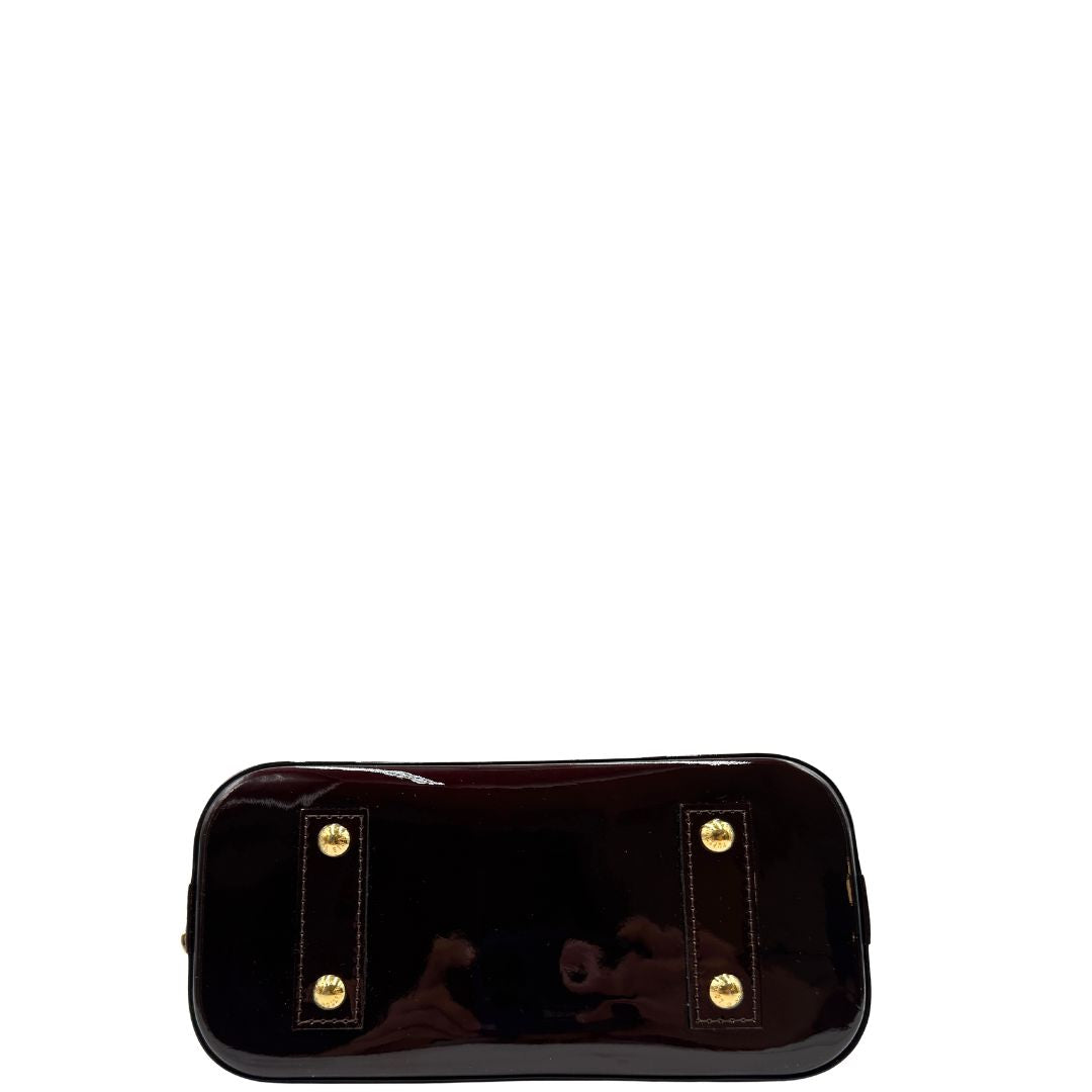 Borsa Alma BB Vernis Louis Vuitton amaranto