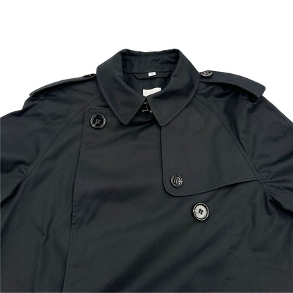  Trench Burberry in 100% cotone nero 