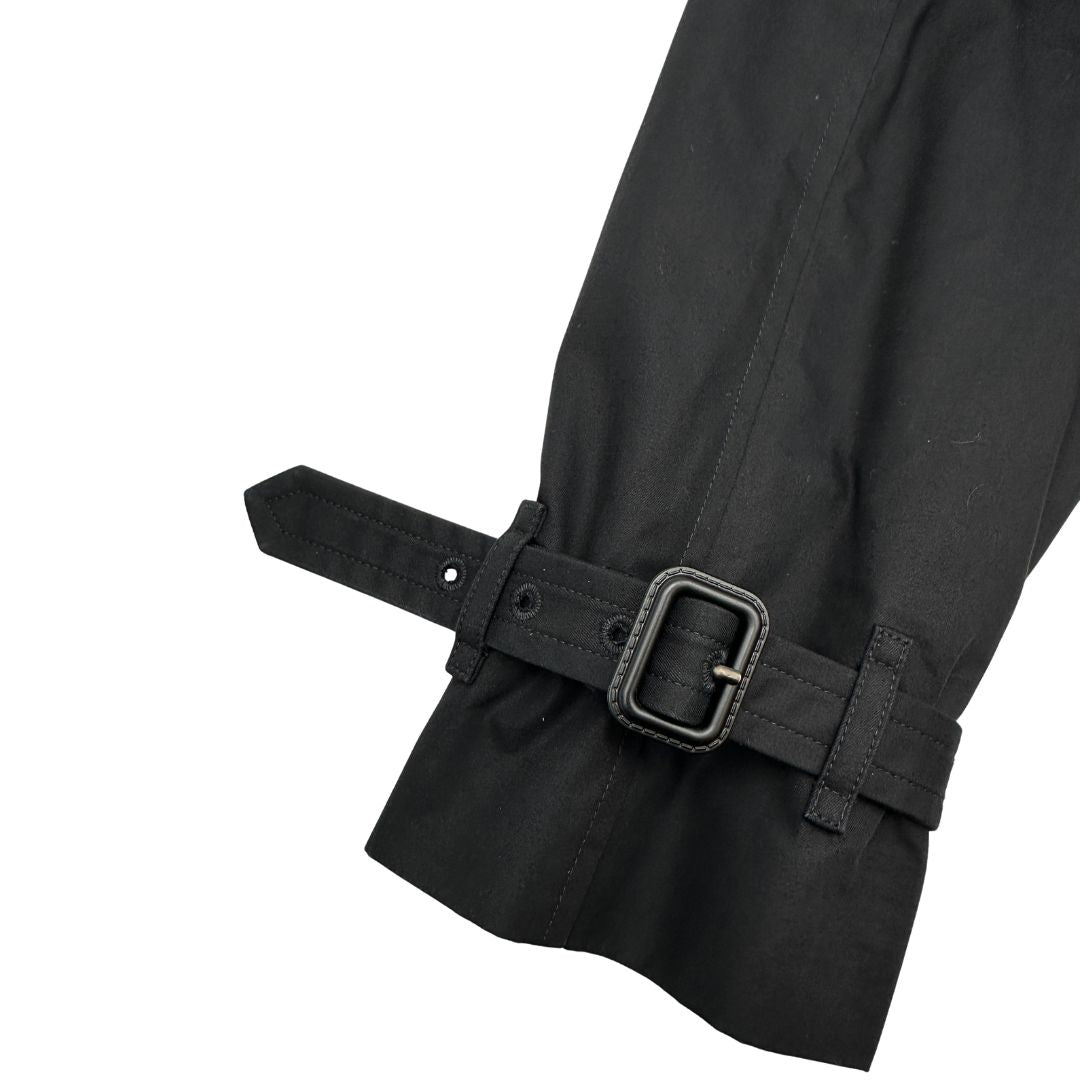  Trench Burberry in 100% cotone nero 