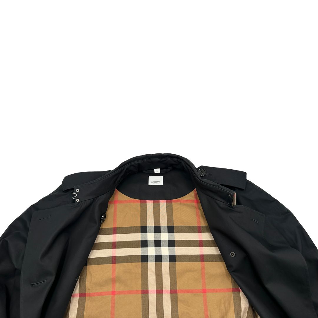  Trench Burberry in 100% cotone nero 