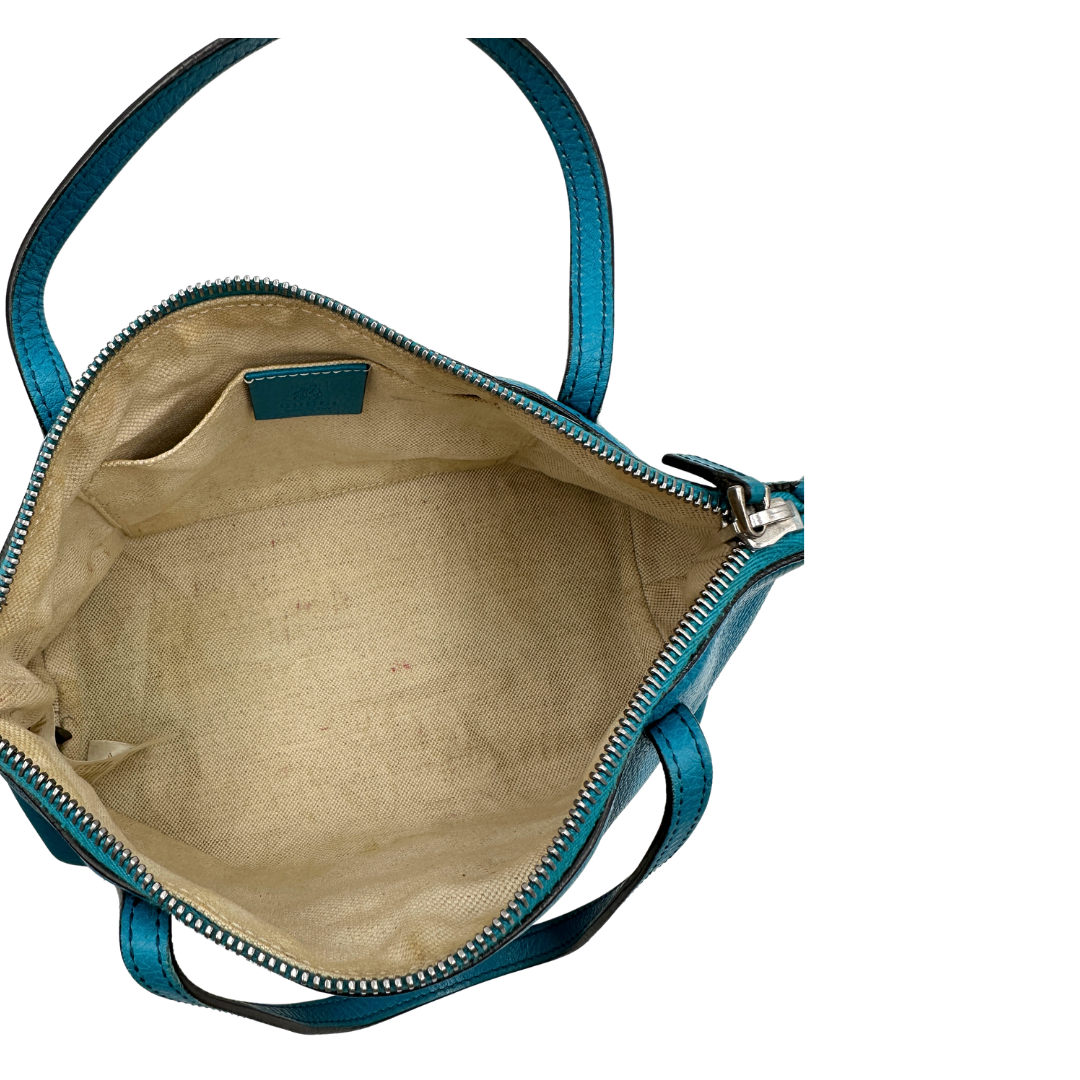 Shopper Gucci Soho turchese