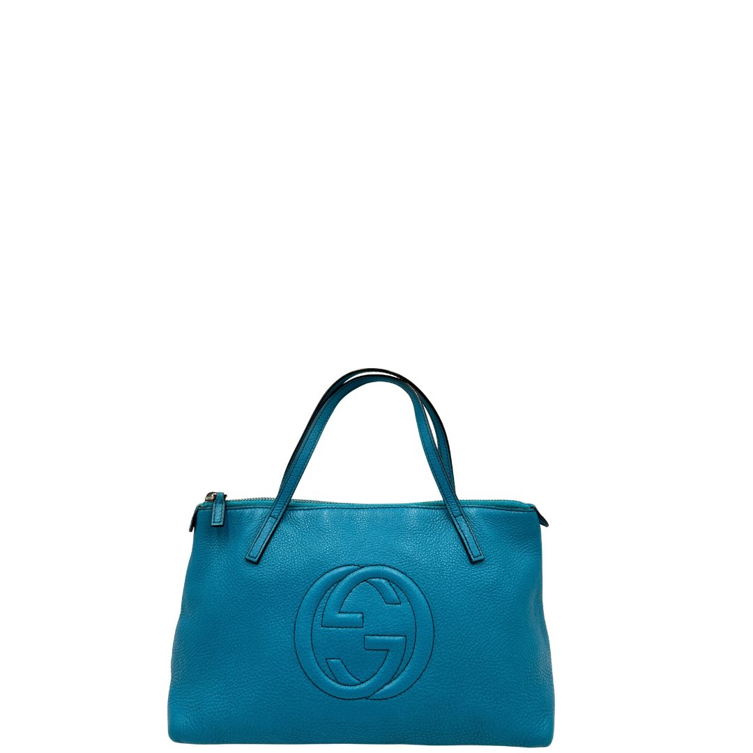 Shopper Gucci Soho turchese