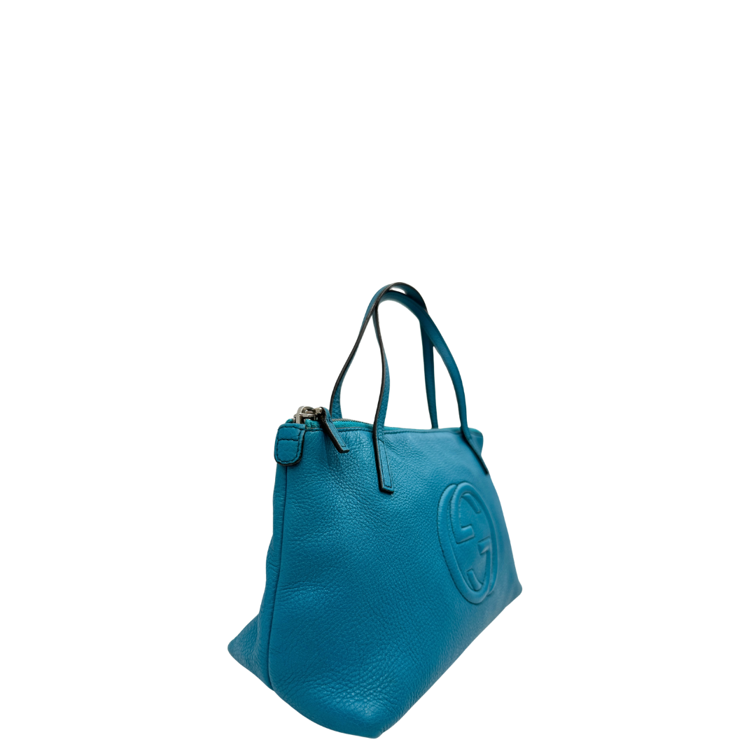 Shopper Gucci Soho turchese