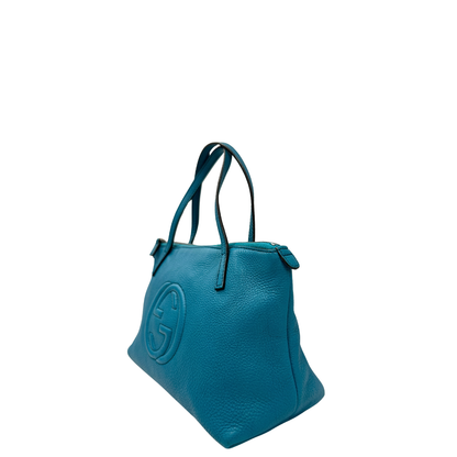 Shopper Gucci Soho turchese