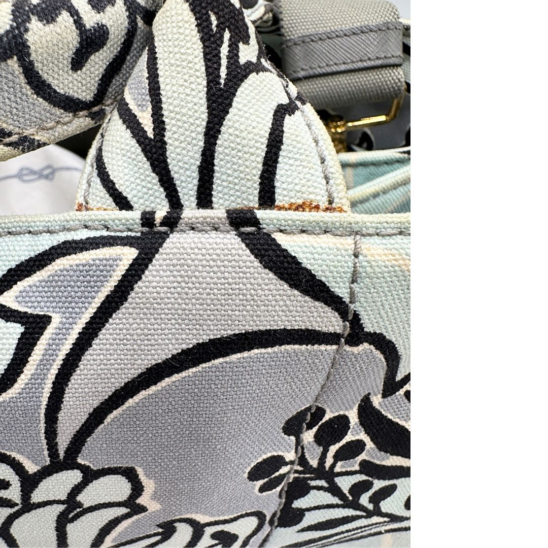 Tote Prada Canapa azzurra