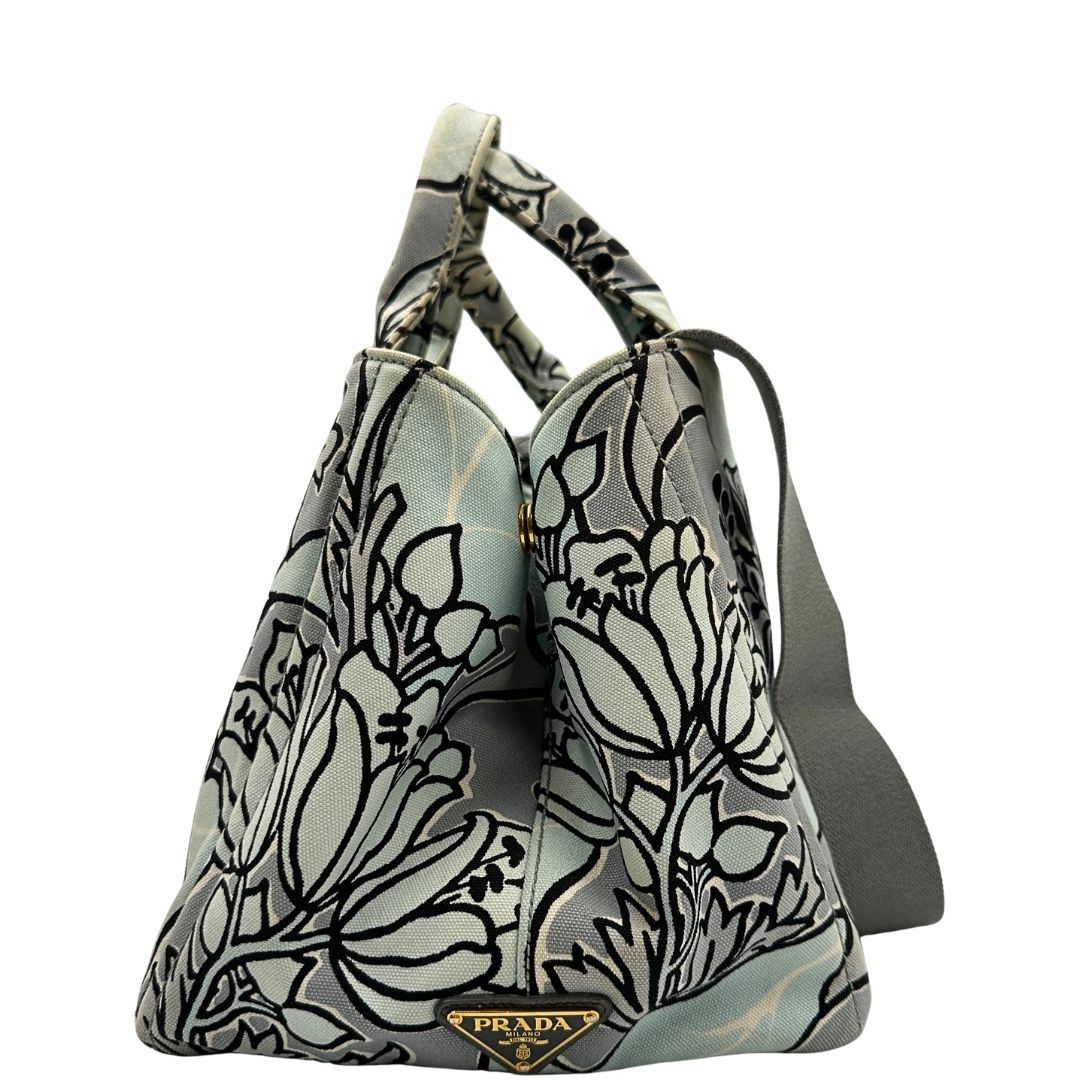 Tote Prada Canapa azzurra