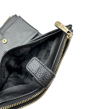 Portafoglio Michael Kors Jet Set double zip nera