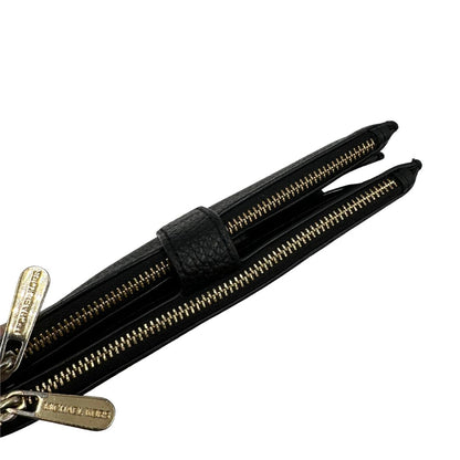 Portafoglio Michael Kors Jet Set double zip nera