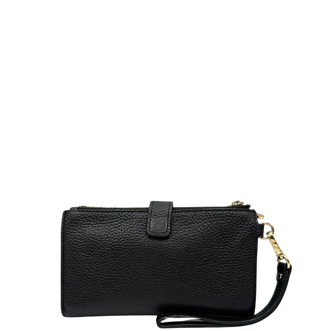 Portafoglio Michael Kors Jet Set double zip nera