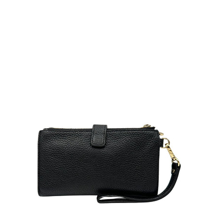 Portafoglio Michael Kors Jet Set double zip nera