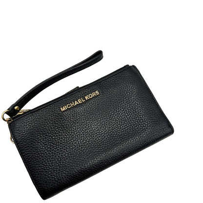 Portafoglio Michael Kors Jet Set double zip nera