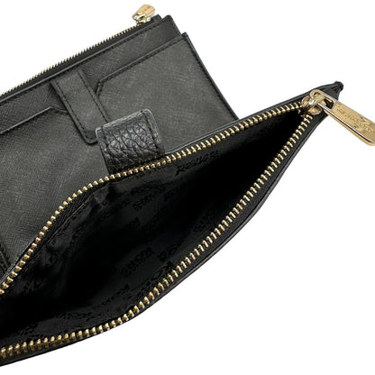 Portafoglio Michael Kors Jet Set double zip nera