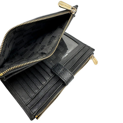 Portafoglio Michael Kors Jet Set double zip nera